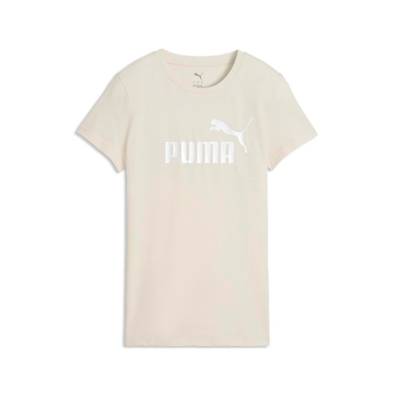 Polos Urbano Mujer Puma Ess Metallic No. 1 Logo Tee Blanco