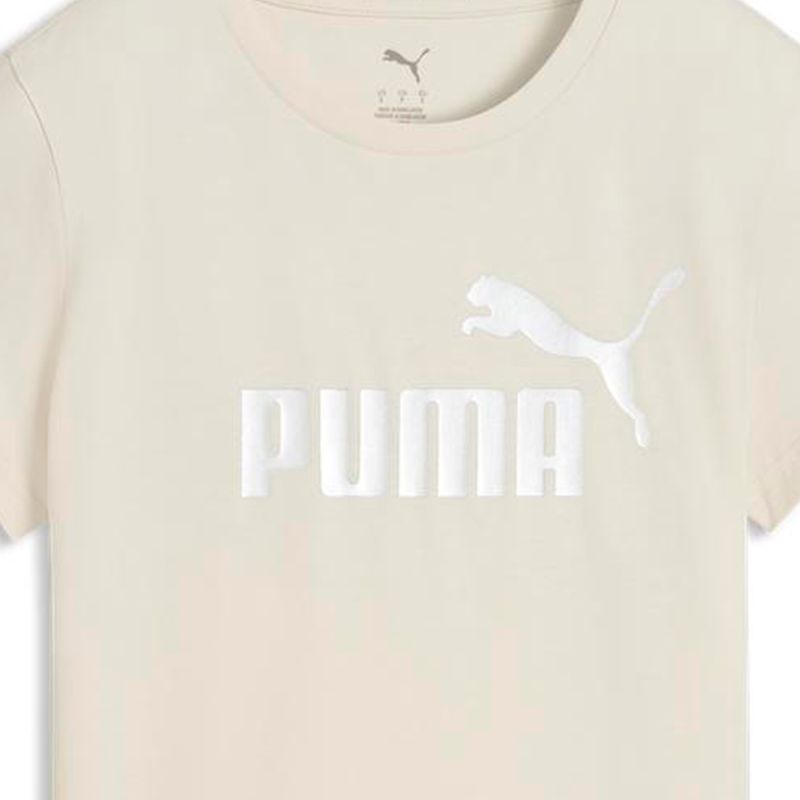 Polos Urbano Mujer Puma Ess Metallic No. 1 Logo Tee Blanco