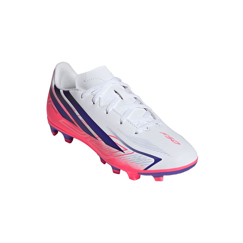 Zapatillas Football Unisex adidas F50 Hyperfast Club Fg mg JJunior Blanco
