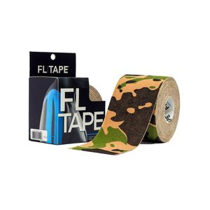 Venda Kinesiologica Fl Tape 5cm X 5m Camuflado Verde