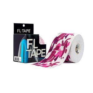 Venda Kinesiologica Fl Tape 5cm X 5m Camuflado Rosado