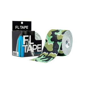 Venda Kinesiologica Fl Tape 5cm X 5m Camuflado Verde