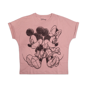 Polo Disney Estampado Minnie Mujer Rosado