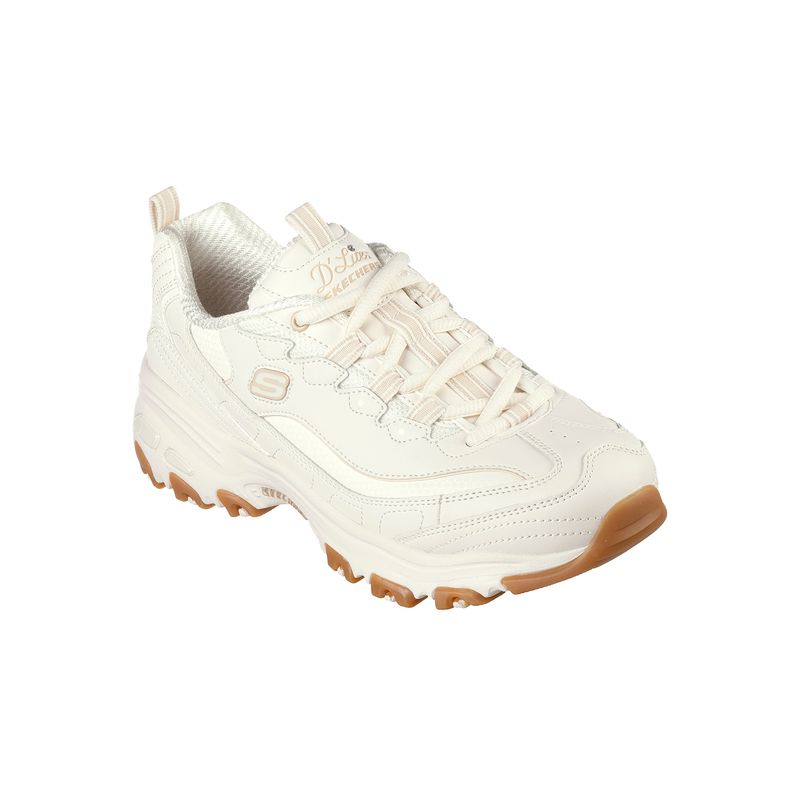 Zapatillas-Urbanas-Mujer-Skechers-D-lites--Crema