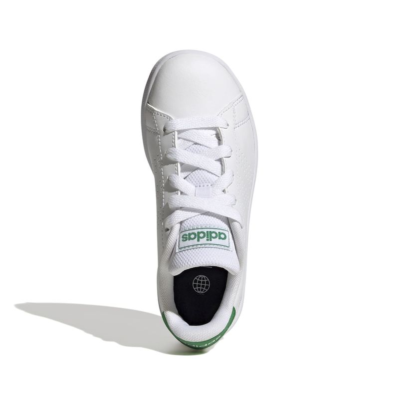 Zapatillas-Urbanas-Unisex-Adidas-Advantage-K-Junior-Blanco