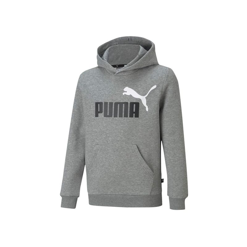 Ropa-Urbano-Hombre-Puma-Ess--2-Col-Big-Logo-Hoodie-Fl--Gris