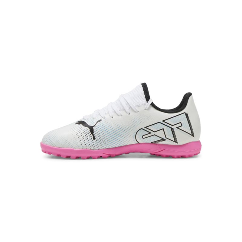 Zapatillas-Futbol-Unisex-Puma-Future-7-Play-Tt-Jr-Junior-Blanco