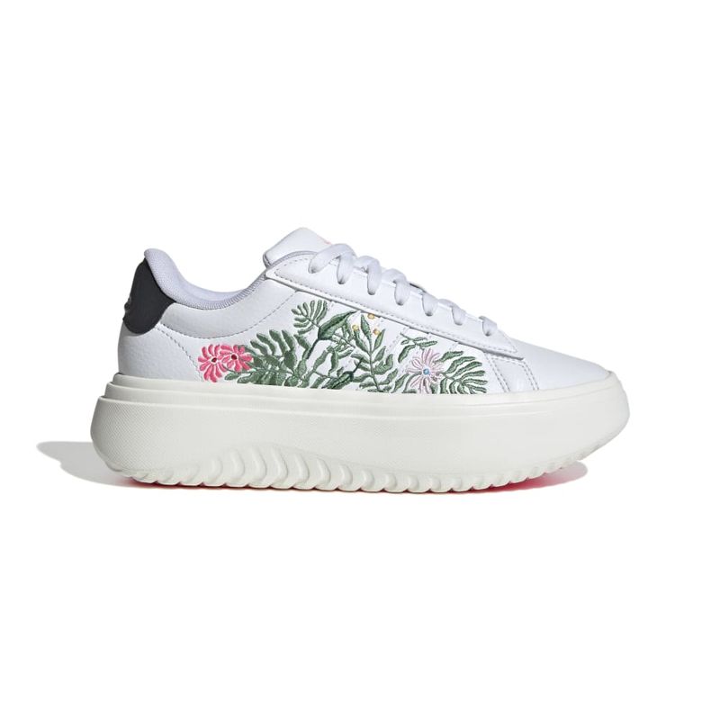 Zapatillas-Urbanas-Mujer-Adidas-Grand-Court-Platform--Blanco