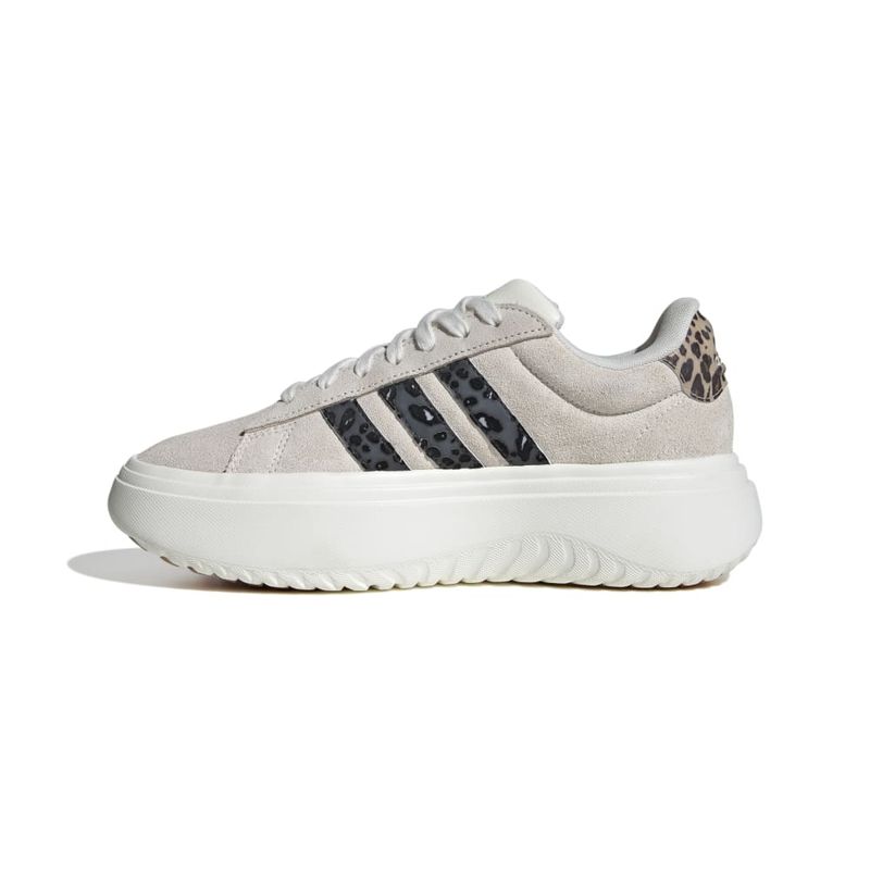 Zapatillas-Urbanas-Mujer-Adidas-Grand-Court-Platform-Suede--Crema