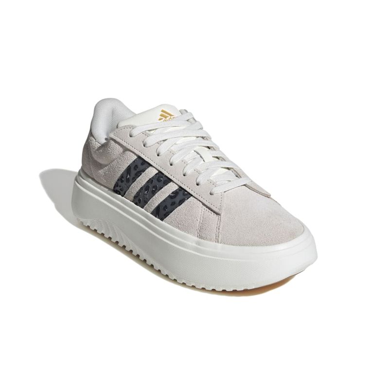 Zapatillas-Urbanas-Mujer-Adidas-Grand-Court-Platform-Suede--Crema