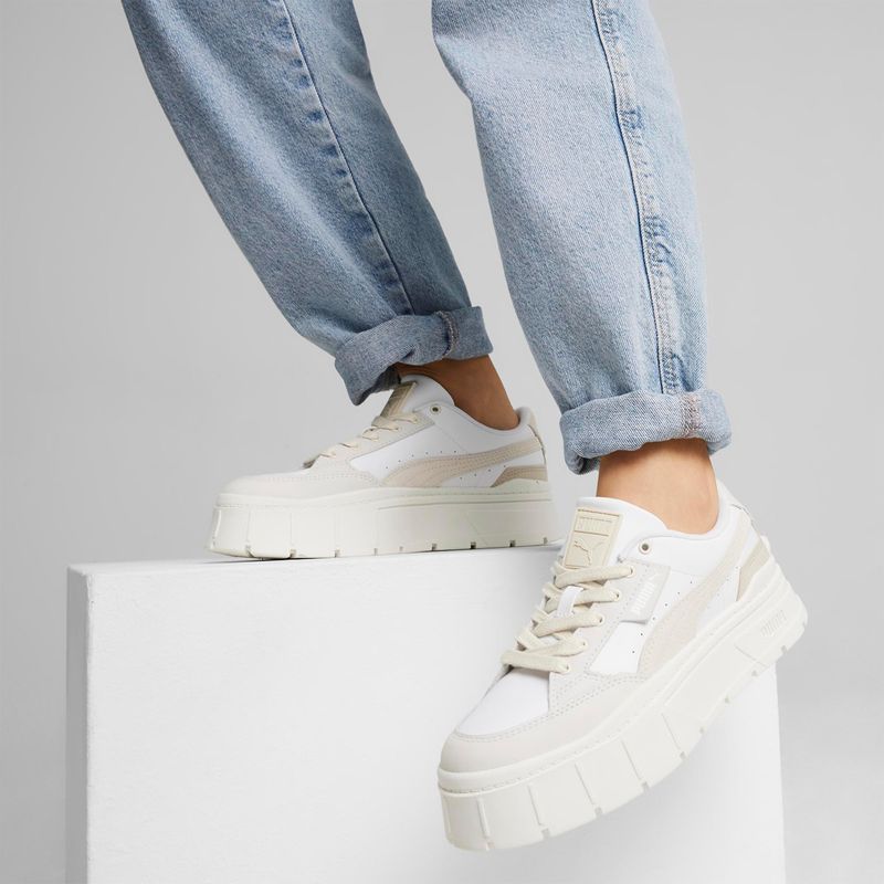Zapatillas-Urbanas-Mujer-Puma-Mayze-Stack-Luxe-Wns--Blanco