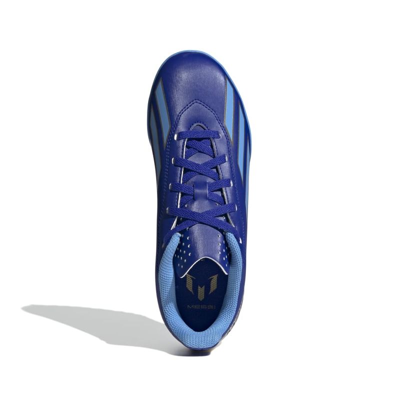 Zapatillas-Futbol-Unisex-Adidas-X-Crazyfast-Club-Tf-J-Messi-Junior-Azul