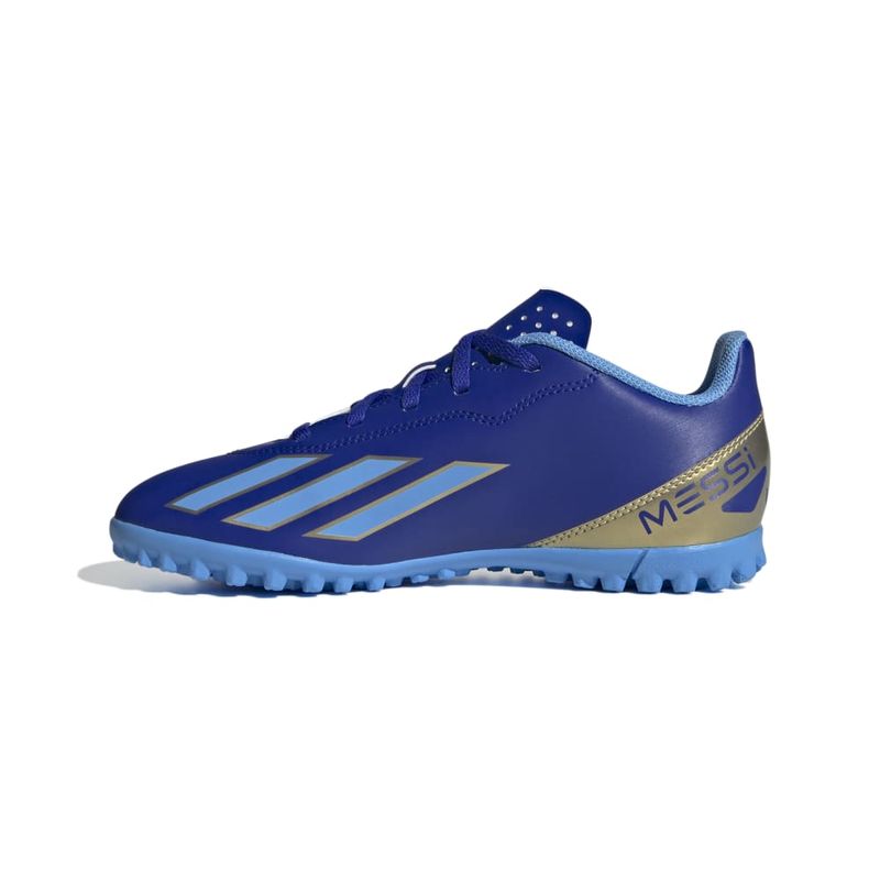 Zapatillas-Futbol-Unisex-Adidas-X-Crazyfast-Club-Tf-J-Messi-Junior-Azul