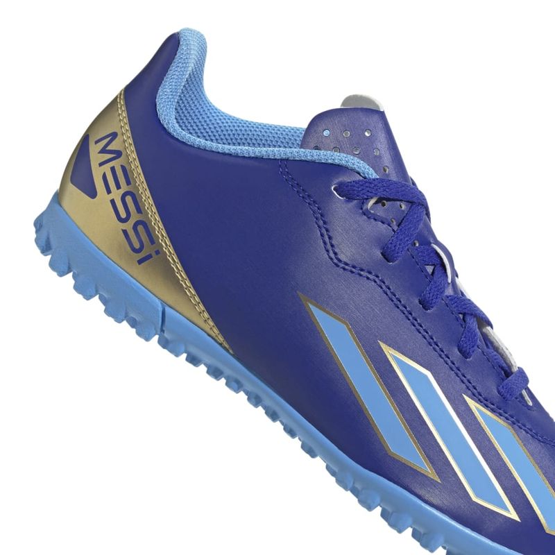 Zapatillas-Futbol-Unisex-Adidas-X-Crazyfast-Club-Tf-J-Messi-Junior-Azul