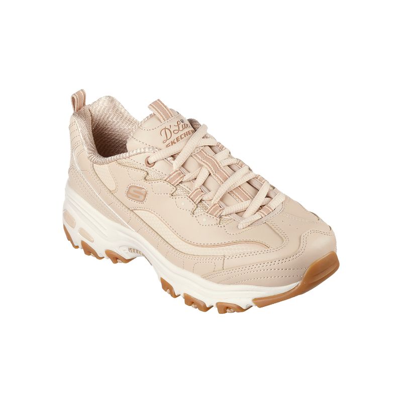 Zapatillas-Urbanas-Mujer-Skechers-D-lites--Crema