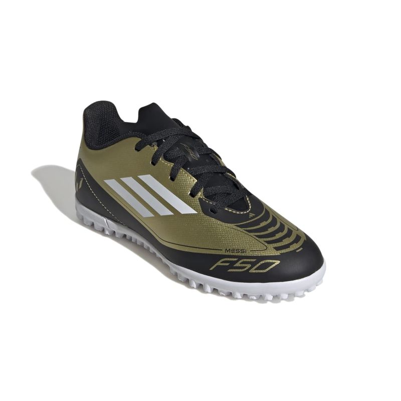 Zapatillas-Futbol-Unisex-Adidas-F50-Club-Tf-J-Messi-Pre-school-Dorado