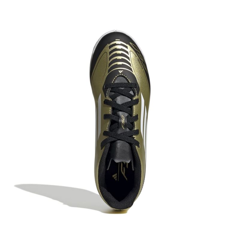 Zapatillas-Futbol-Unisex-Adidas-F50-Club-In-J-Messi-Pre-school-Dorado