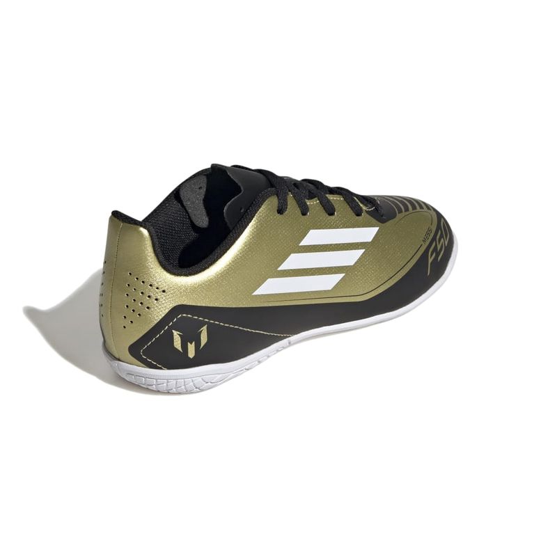 Zapatillas-Futbol-Unisex-Adidas-F50-Club-In-J-Messi-Pre-school-Dorado