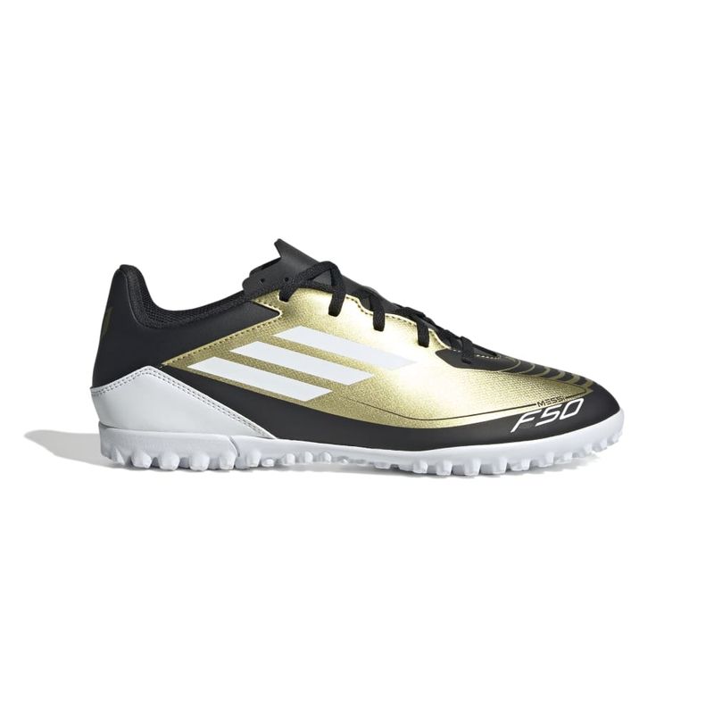 Zapatillas-Futbol-Unisex-Adidas-F50-Club-Tf-Messi-Junior-Dorado
