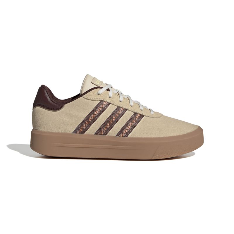 Zapatillas-Urbanas-Mujer-Adidas-Court-Platform-Suede--Crema