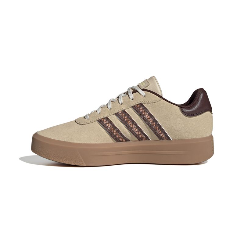 Zapatillas-Urbanas-Mujer-Adidas-Court-Platform-Suede--Crema