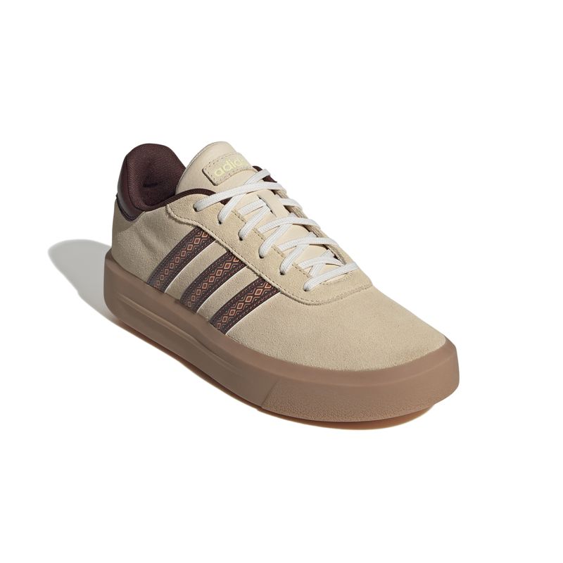 Zapatillas-Urbanas-Mujer-Adidas-Court-Platform-Suede--Crema
