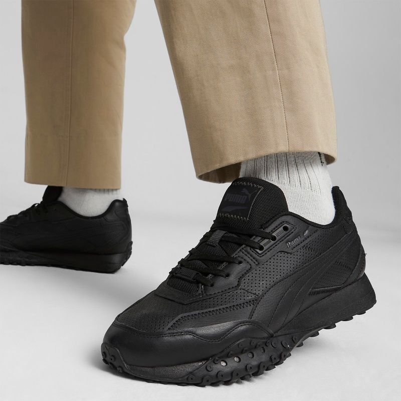 Zapatillas-Urbanas-Hombre-Puma-Blktop-Rider-Leather--Negro