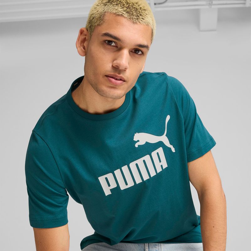 Ropa-Urbano-Hombre-Puma-Ess-Logo-Tee--s---Verde