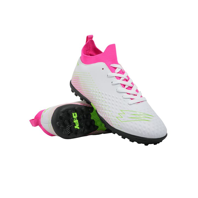Zapatillas-Futbol-Unisex-Dfy-Strike-Tf-Junior-Blanco