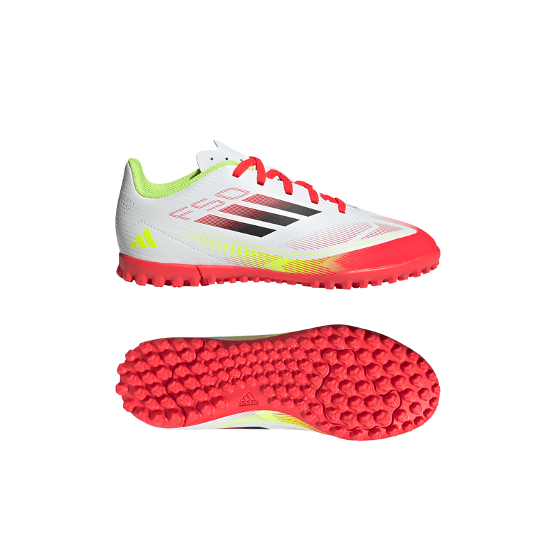 Zapatillas-Futbol-Unisex-Adidas-F50-Club-Tf-J-Junior-Blanco