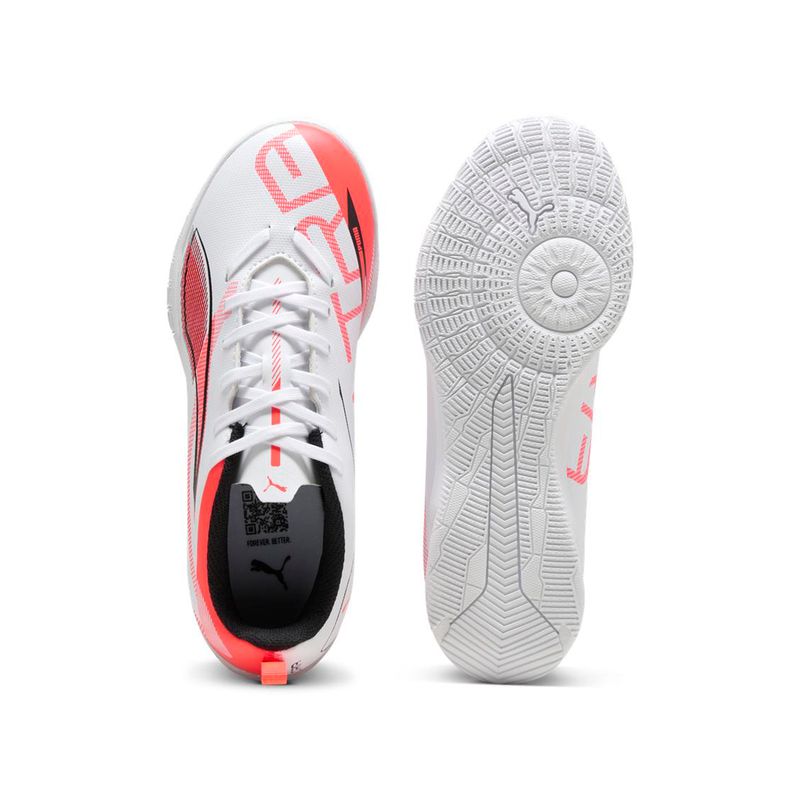 Zapatillas-Futbol-Unisex-Puma-Ultra-5-Play-It-Jr-Junior-Blanco