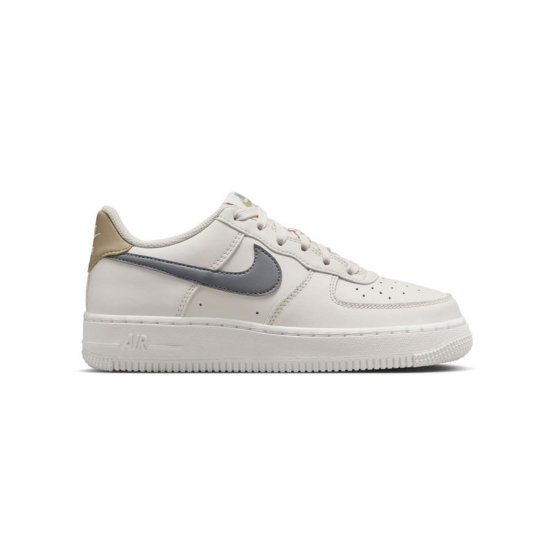 Zapatillas-Urbanas-Unisex-Nike-Air-Force-1-Bg-Junior-Crema