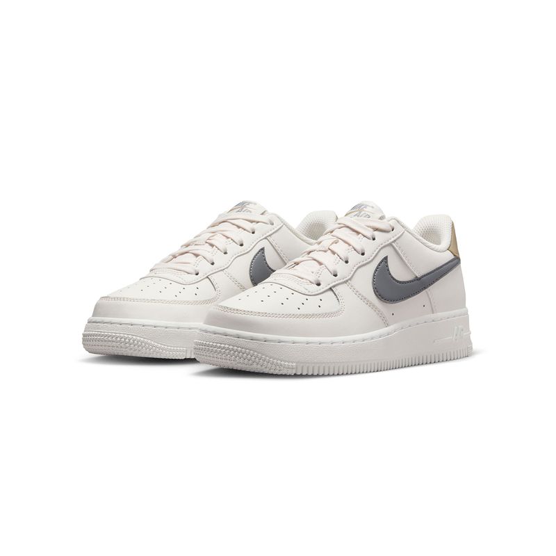 Zapatillas-Urbanas-Unisex-Nike-Air-Force-1-Bg-Junior-Crema