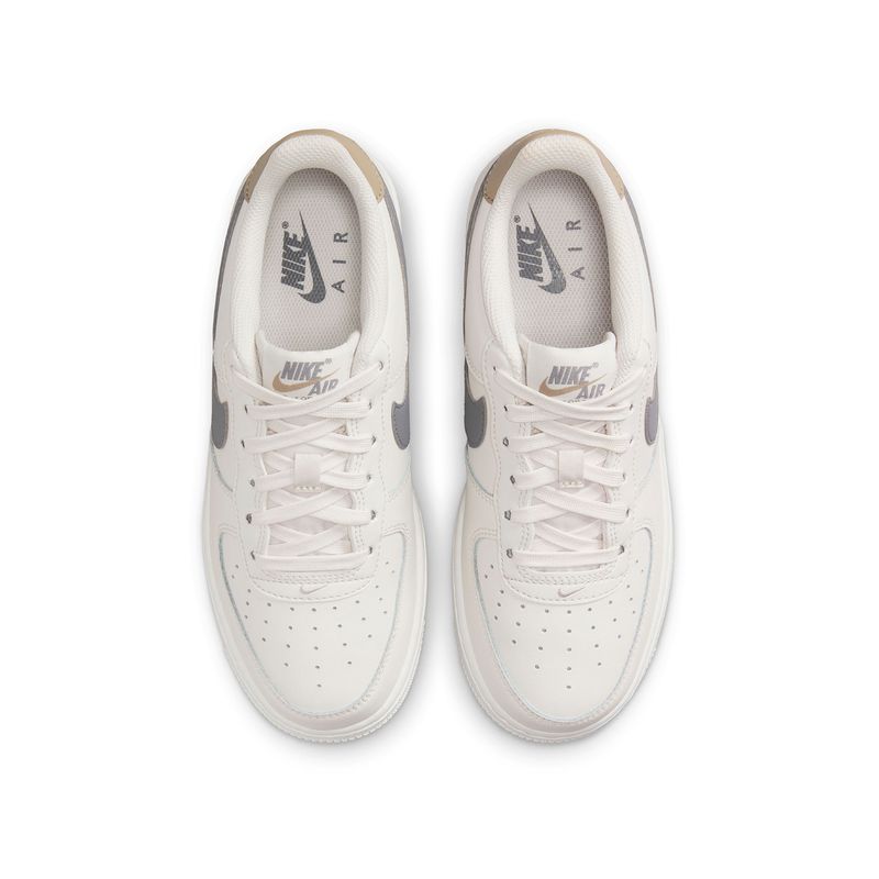 Zapatillas-Urbanas-Unisex-Nike-Air-Force-1-Bg-Junior-Crema