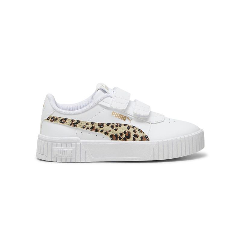 Zapatillas-Urbanas-Unisex-Puma-Carina-2.0-Animal-Update-V-Ps-Pre-school-Blanco