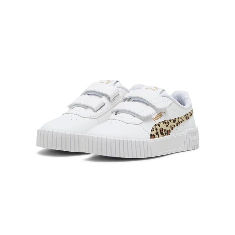 Zapatillas-Urbanas-Unisex-Puma-Carina-2.0-Animal-Update-V-Ps-Pre-school-Blanco