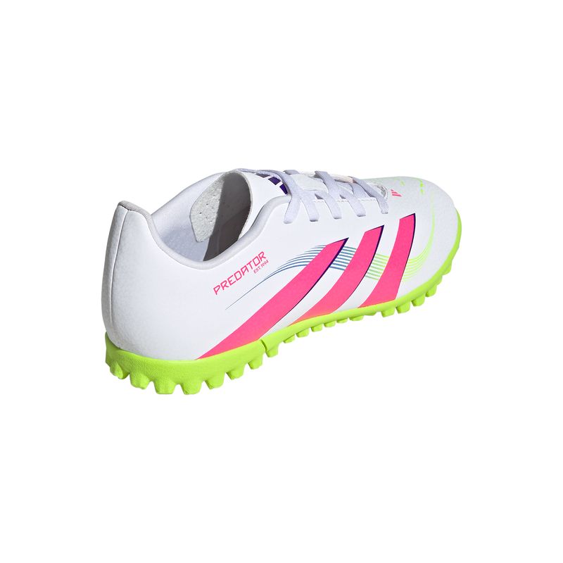 Zapatillas-Football-Unisex-Adidas-Predator-Club-Tf-J-Ps-Pre-Escolar-Blanco