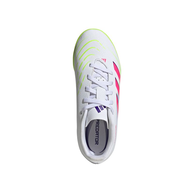 Zapatillas-Football-Unisex-Adidas-Predator-Club-Tf-J-Ps-Pre-Escolar-Blanco