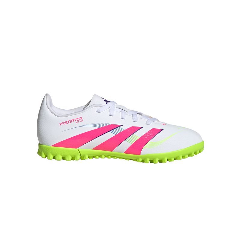 Zapatillas-Football-Unisex-Adidas-Predator-Club-Tf-J-Jr-Junior-Blanco