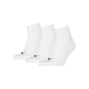 Pack de 3 calcetines para entrenar Puma Quarter Plain Blanco