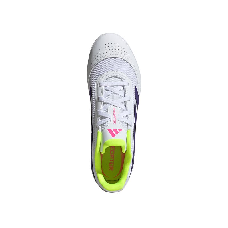 Zapatillas-Football-Unisex-Adidas-Predator-Club-In-Sala--Blanco
