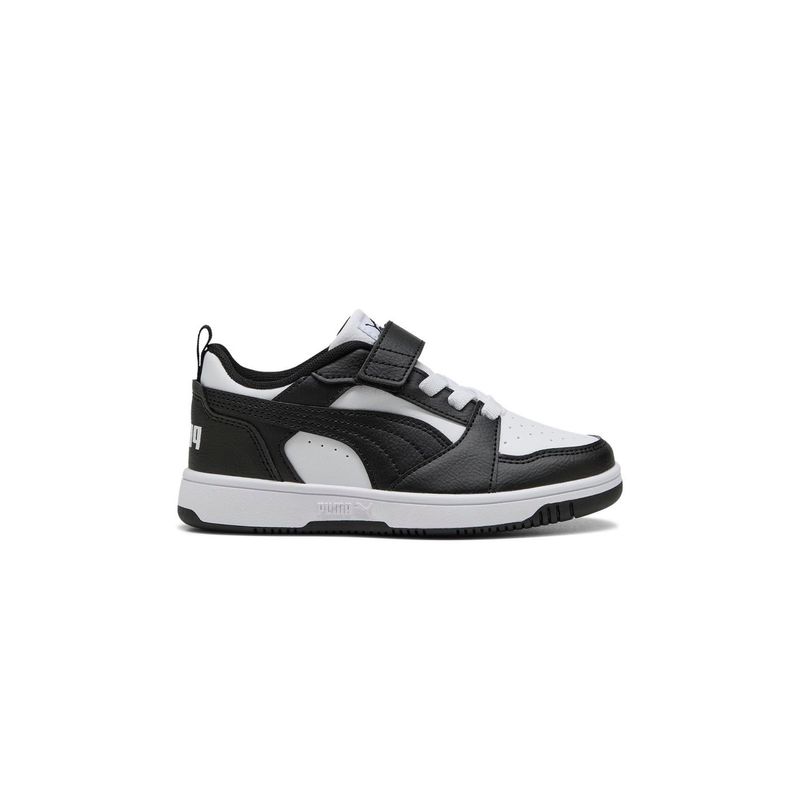 Zapatillas-Urbanas-Unisex-Puma-Rebound-V6-Lo-Ac--Ps-Pre-Escolar-Negro