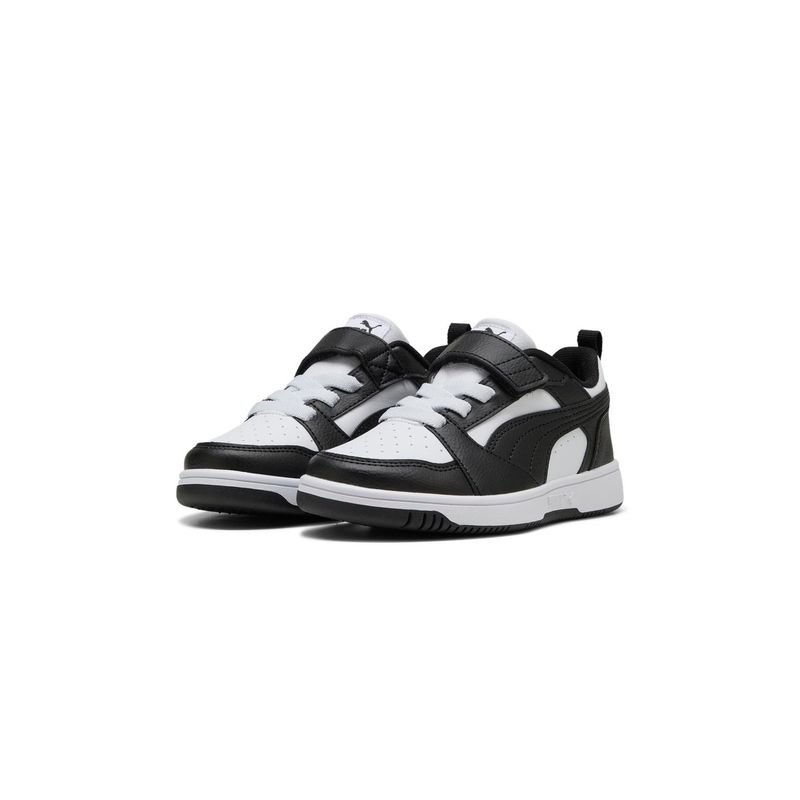 Zapatillas-Urbanas-Unisex-Puma-Rebound-V6-Lo-Ac--Ps-Pre-Escolar-Negro