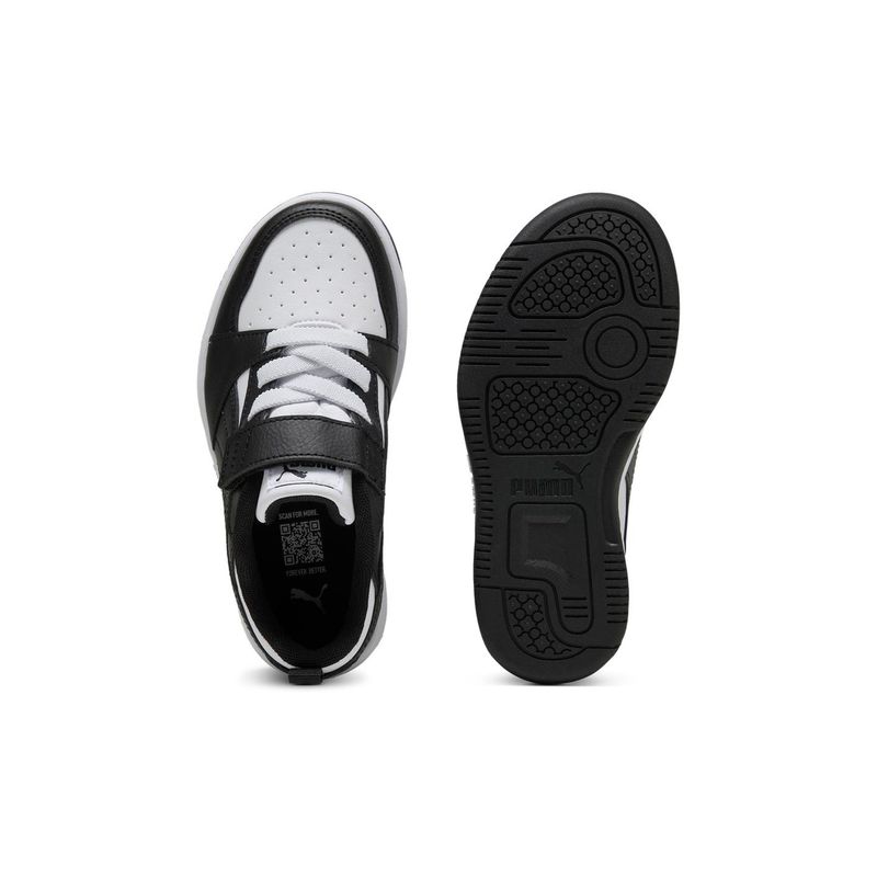 Zapatillas-Urbanas-Unisex-Puma-Rebound-V6-Lo-Ac--Ps-Pre-Escolar-Negro