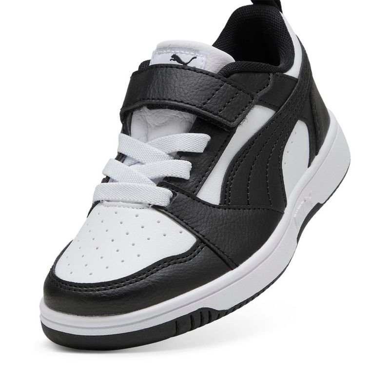 Zapatillas-Urbanas-Unisex-Puma-Rebound-V6-Lo-Ac--Ps-Pre-Escolar-Negro