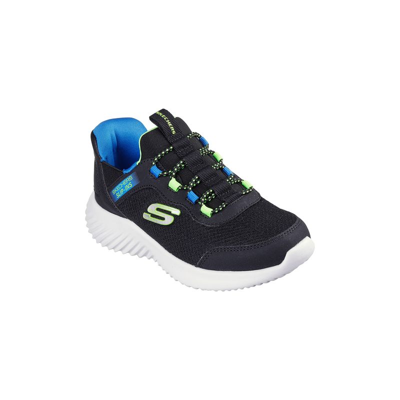 Zapatillas-Urbanas-Hombre-Skechers-Bounder-Pre-Escolar-Negro