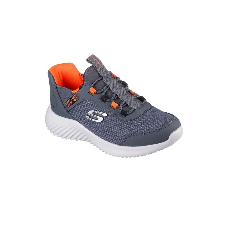 Zapatillas-Urbanas-Hombre-Skechers-Bounder-Pre-Escolar-Gris
