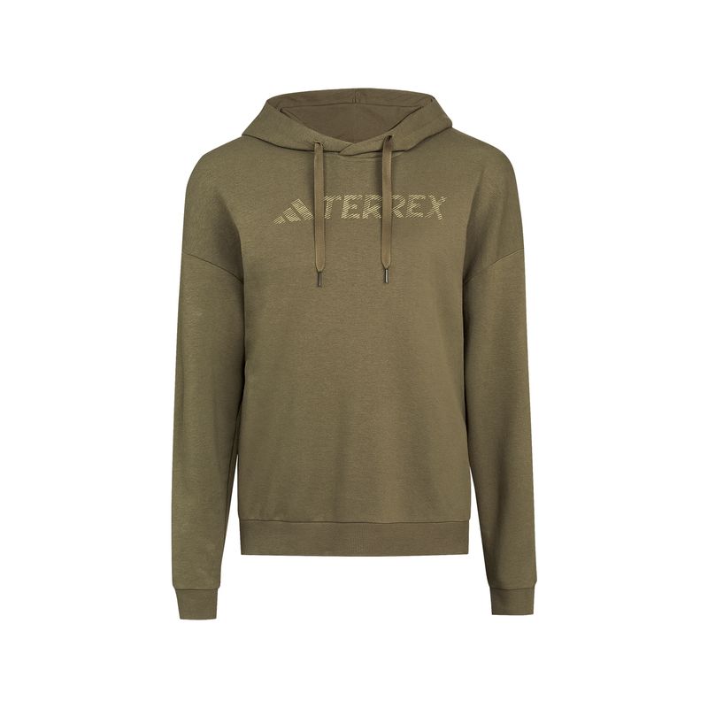 Ropa-Outdoor-Hombre-Adidas-Tx-L-Hoodie-Uni--Olivo