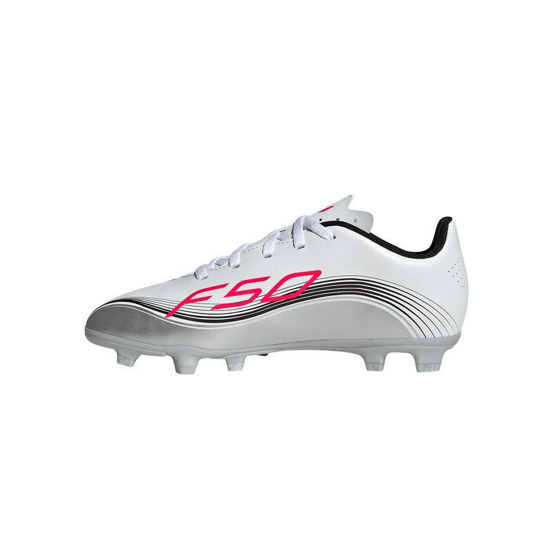 Zapatillas-Football-Unisex-Adidas-F50-Messi-Club-Fg-mg-J-Junior-Blanco