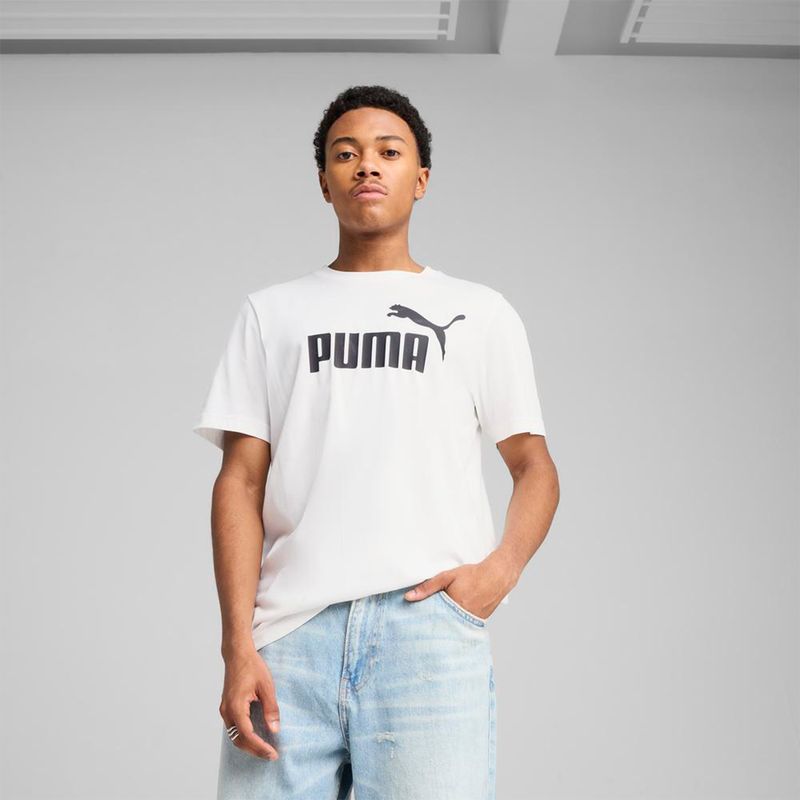 Ropa-Urbano-Hombre-Puma-Ess-No.-1-Logo-Tee--Blanco